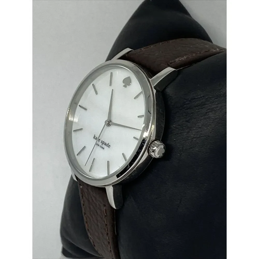 Kate Spade New York Gramercy 0001 Women's Brown Leather Analog Quartz Watch VK82